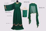 Designer Anarkali Suit - Faux Georgette Fabric Semi Stitched Anarkali Suit with Dupatta