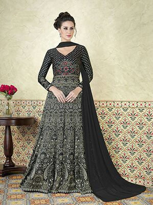Exclusive Bridal Anarkali Suits Printed Salwar Suit Floor Length Designer Anarkali Suits