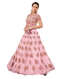 Exclusive Gown Style Bridal Anarkali Suits Floral Embroidery Work Salwar Suit