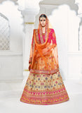 Exclusive Wedding Ghagra Choli Multi Color Zari Embroidery & Stone Work Designer Lehenga Choli