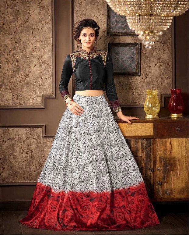 Shop Black Lehenga for Women Online from India's Luxury Designers 2023