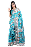 Shop Online Gorgeous Blue Printed Saree for Women