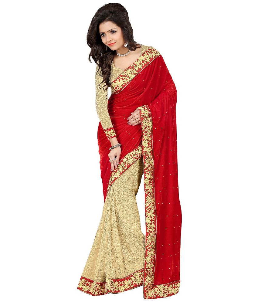 Velvet Ready to Wear Sarees - Buy Readymade Sarees Online - Clothsv