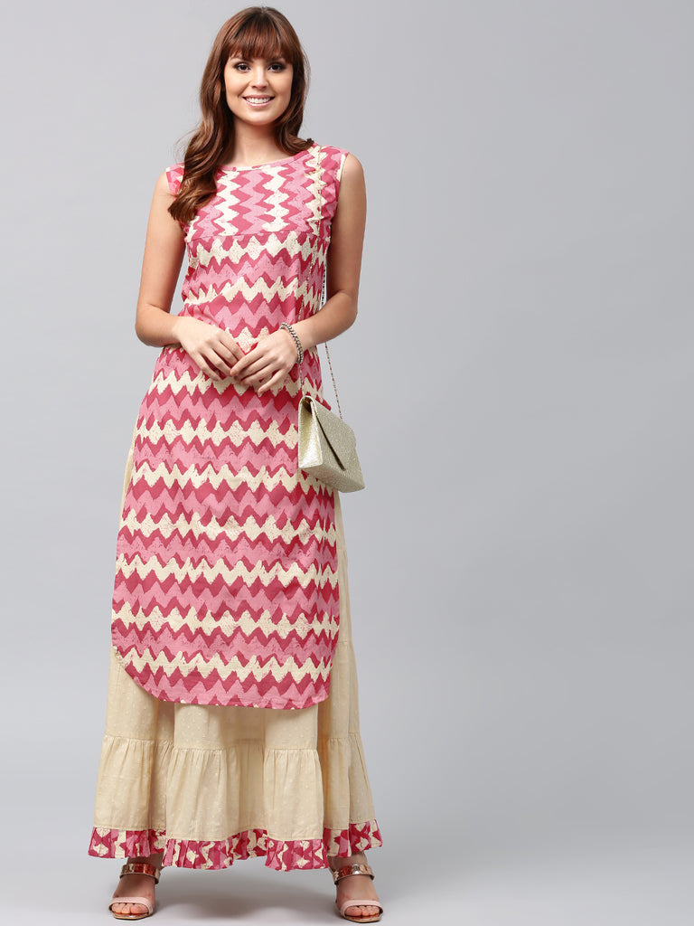 Shop This Blue Color Crepe Long Skirt With Long Kurti High Slit Kurti   Lady India