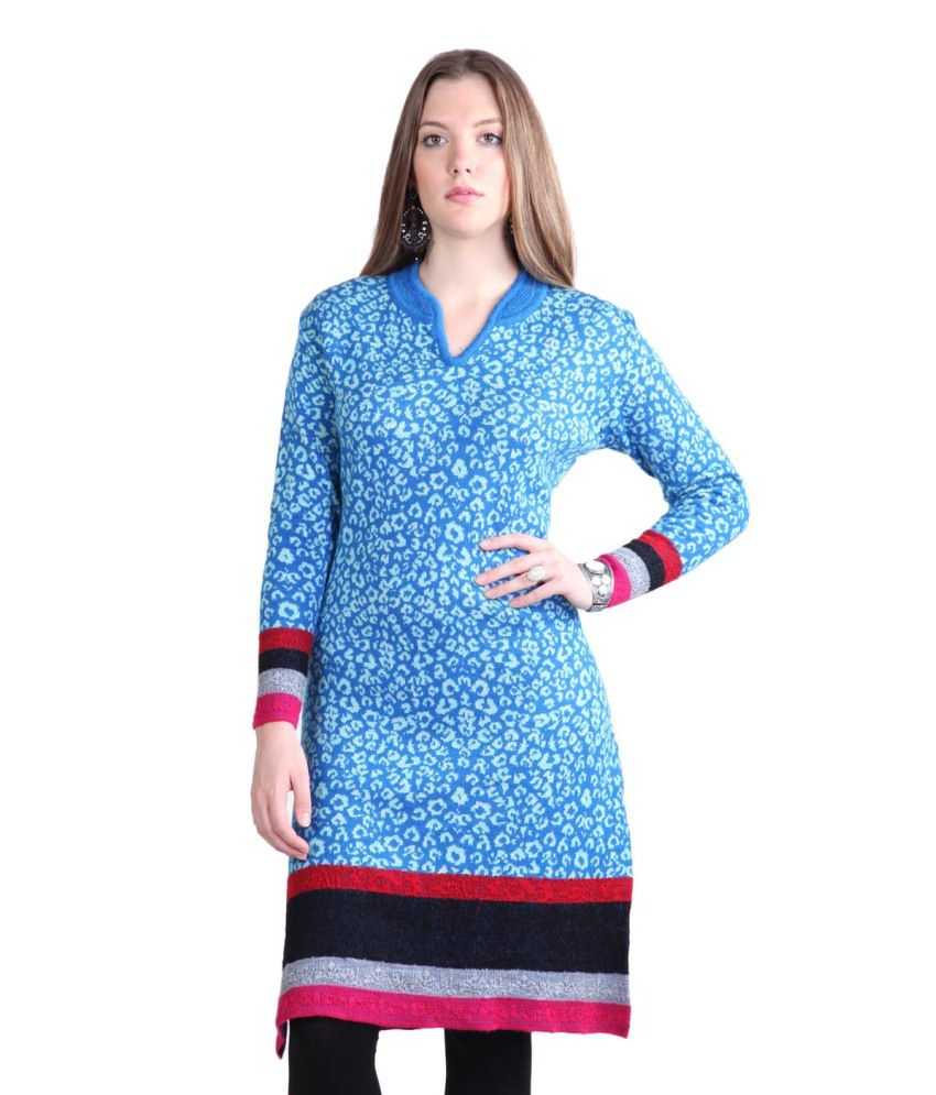 Woolen Kurtis  Buy Woolen Kurtis  Winter Kurtis online at Best Prices in  India  Flipkartcom