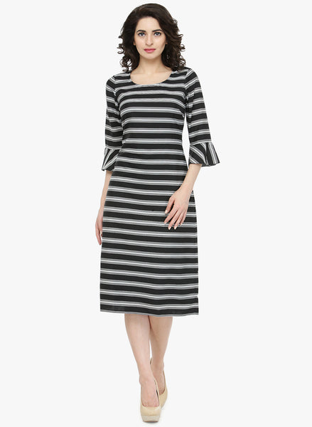 black-&-white-coloured-striped-pattern-shift-dress-designer-dresses-sft18