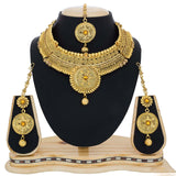 Neck Jewelry Stone Work Golden Bridal Jewelry For Women
