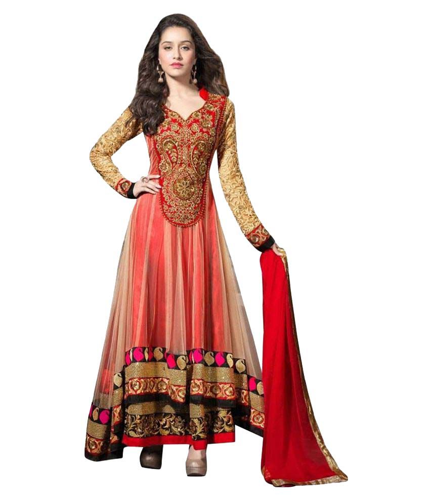 Party Wear Dress Material With Net Dupatta at Rs.1999/Piece in kottayam  offer by Cindrella Designs
