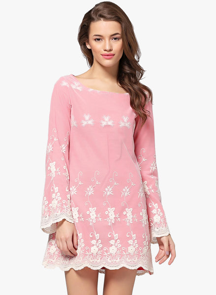 pink-embroidered-shift-dress-designer-full-sleeves-midi-dress-sft12