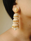 Royal Bling Gold Plated Jhumki Earrings For Girls & Women