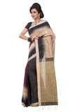 purple-black-&-beige-handwoven-silk-sarees-three-colors-handloom-sarees-patli-with-ghicha-stripe-work