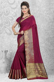 Urban-Naari-21754-Sea-Green-Designer-Cotton-Silk-Zari-Embroidered-Saree