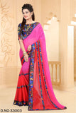 Urban-Naari-21629-Pink-&-Red-Colored-60-gm-georgette-pedding-Printed-Saree