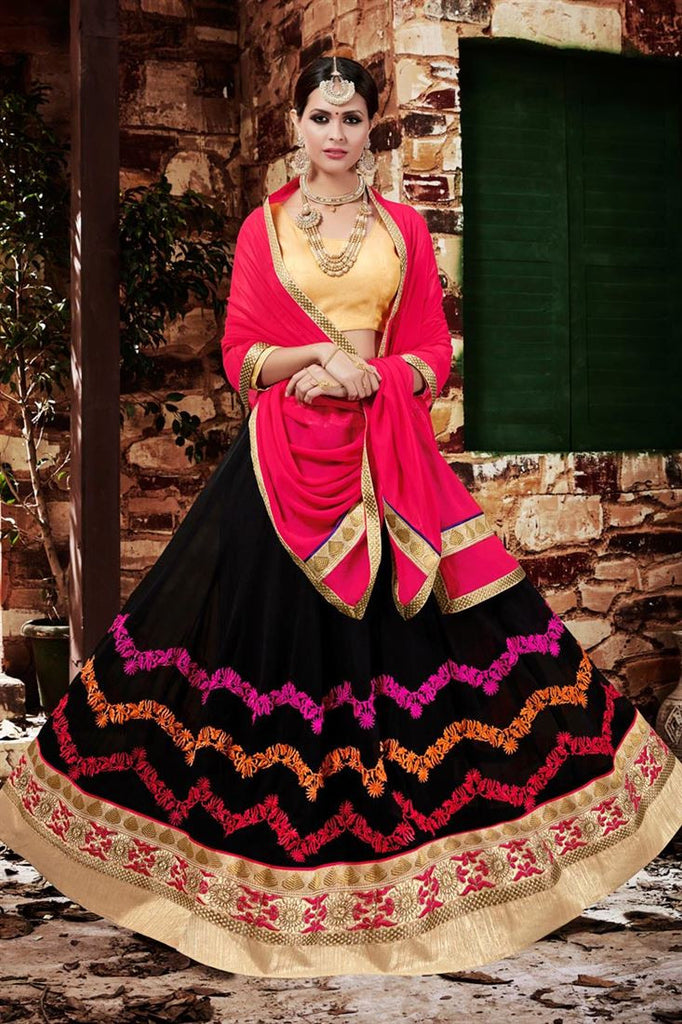 Beautiful Designer Rajasthani Heavy Organza Silk Lehenga Chunni – Anant Tex  Exports Private Limited
