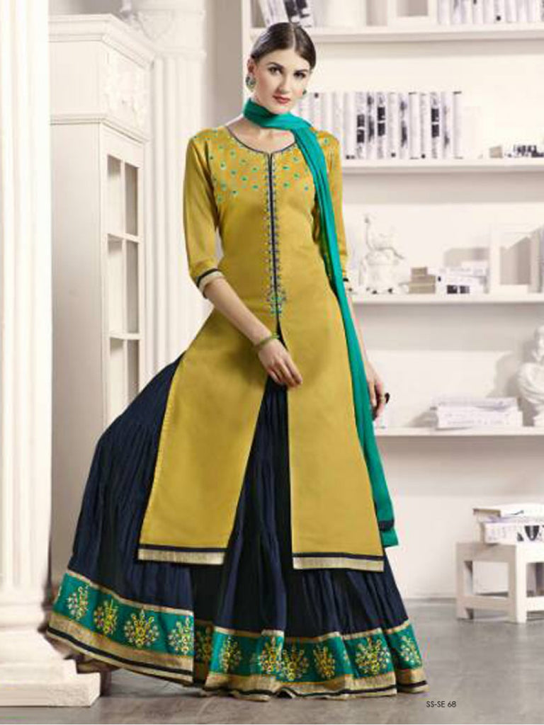 Aggregate more than 81 party wear kurti long skirt latest - thtantai2
