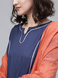 Sharara Suits Online Casual Wear Blue Solid Kurta With Sharara & Dupatta