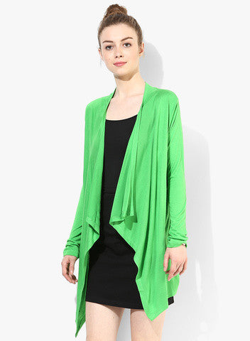 Latest Green Color Fancy Full Sleeves Shrug