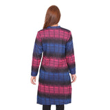 Winter Kurti Online Pink & Blue Full Sleeves Long Woolen Kurtis For Women