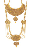 Alloy Golden Jewel Set - Bridal Jewellery Set