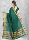 Urban-Naari-21752-Green-Designer-Cotton-Silk-Zari-Embroidered-Saree