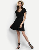 black-dress-hem-skater-dress-party-wear-dresses-online