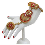 Bridal Jewelry Set - Red Gold Plated Alloy Wedding Jewellery Set for Women