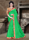 Urban-Naari-21713-Green-Colored-Bhagalpuri-Silk-Printed-Saree
