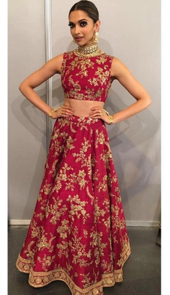 Designer Bollywood Style Lehenga Choli Deepika Padukon Latest Fashion Wear
