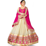 Pink Color Lehenga Heavy Embroidered Partywear Designer Lehenga Choli Wedding Wear