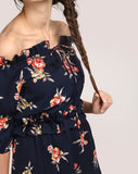 multi-colored-floral-dress-off-shoulder-skater-dress-party-dresses-online