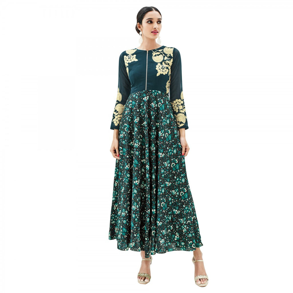 Rangmayee Kurtis Kurtas and Tunics  Buy Rangmayee Women Green Floral  Printed Kurta Online  Nykaa Fashion