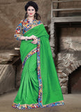 Urban-Naari-21716-Green-Bhagalpuri-Silk-Printed-Saree