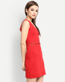 online-designer-red-colored-sleeveless-bodycon-dress-v-neck-style-bodycon-midi-dress-