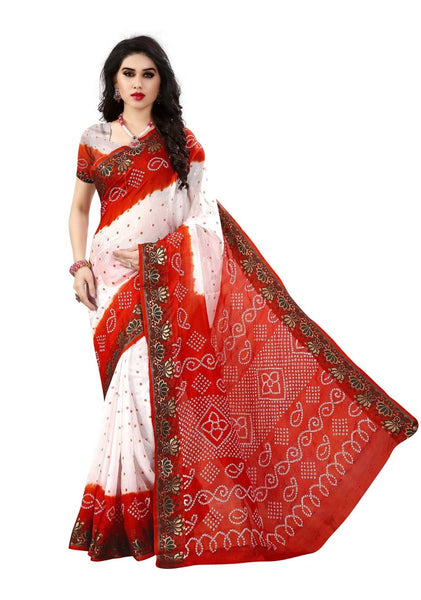 designer-bandhani-sarees-lotus-print-lace-border-festive-wear-sarees