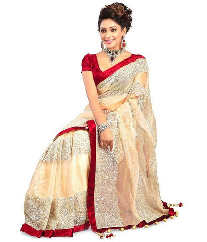 Latest Bollywood Trendy Net Saree For Women