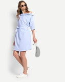 light-blue-one-shoulder-knotted-shift-dress-designer-western-wear-for-girls-sft04
