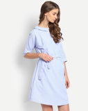 light-blue-one-shoulder-knotted-shift-dress-designer-western-wear-for-girls-sft04