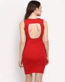 online-designer-red-colored-bodycon-dress-sleeveless-midi-dress