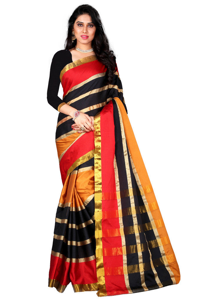 Ladies Silk Saree, With blouse piece, 5.5m at Rs 1350 in Surat | ID:  23218618255