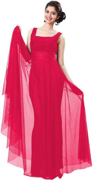 Pink Color New Gown Dress Sleeveless Gown For Girl