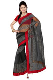 Beautiful Beige Net Saree For Women -Sari