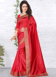 Urban-Naari-21768-Pink-Designer-Art-Silk-Embroidered-Lace-Border-Saree