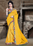 Urban-Naari-21708-Yellow-Colored-Bhagalpuri-Silk-Printed-Saree