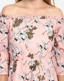 designer-dresses-off-shoulder-peach-colored-skater-dress-midi-floral-dress