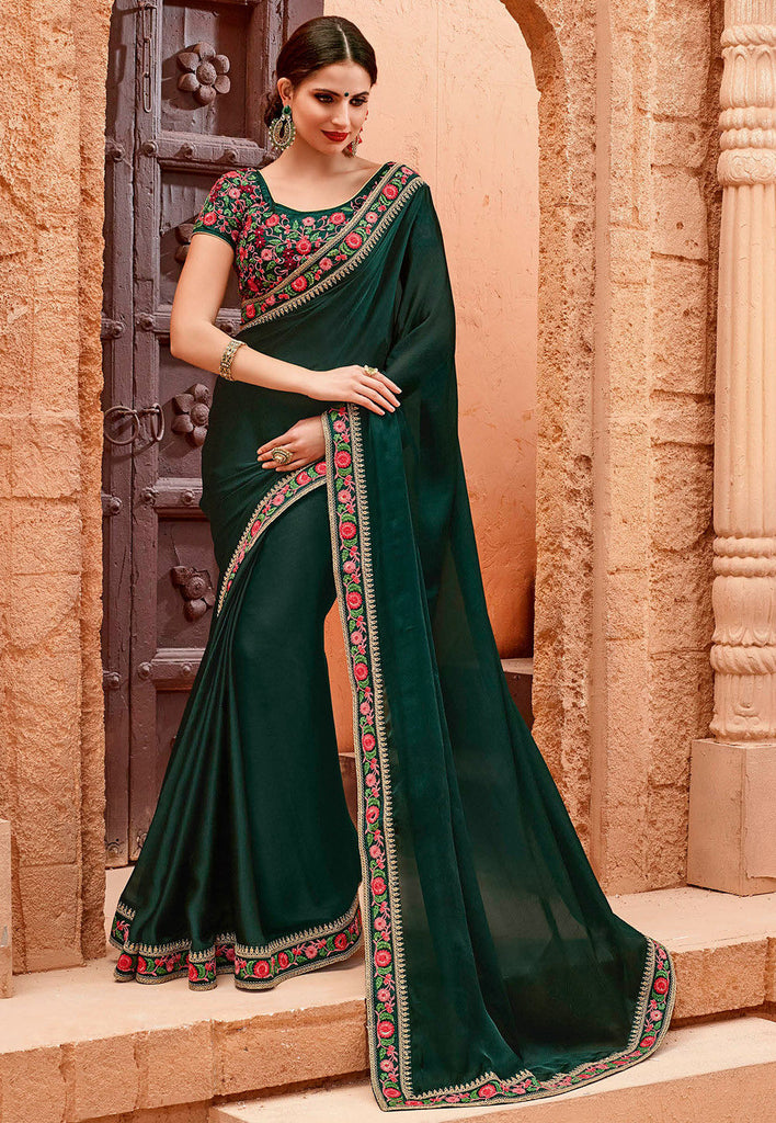 Wedding Chiffon Sarees: Buy Latest Designs Online | Utsav Fashion