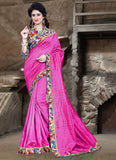 Urban-Naari-21714-Pink-Colored-Bhagalpuri-Silk-Printed-Saree