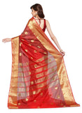 Red and Gold Silk Saree