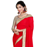 Red and Golden Saree