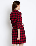 red-&-black-check-printed-knotted-shirt-dress-designer-skater-dresses-online