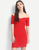 red-solid-colored-off-shoulder-bodycon-dress-